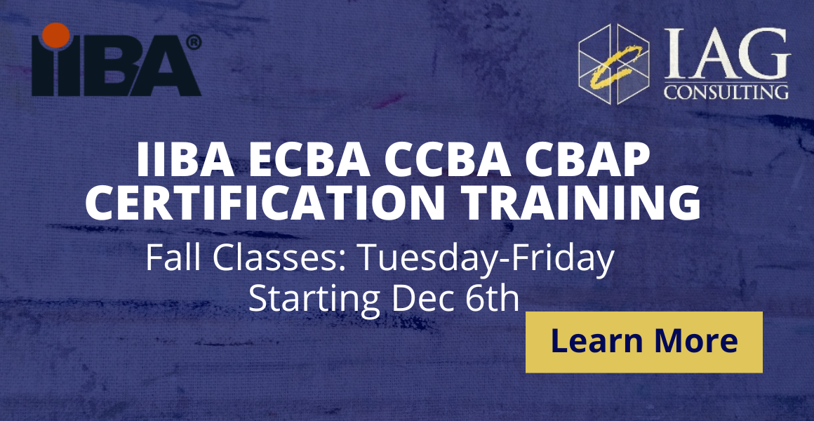 IIBA ECBA CCBA CBAP Certification